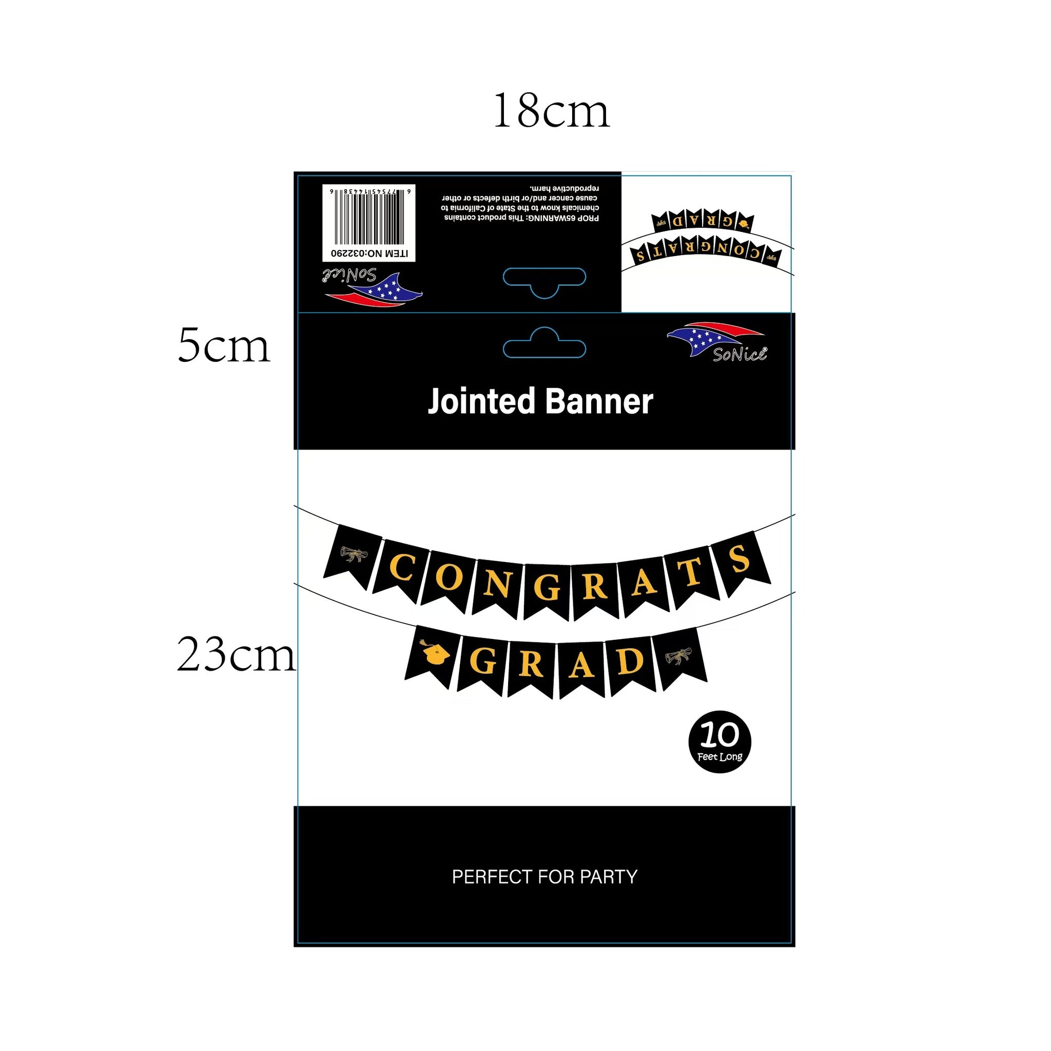 10Ft Graduation Banner 120Set/Cs